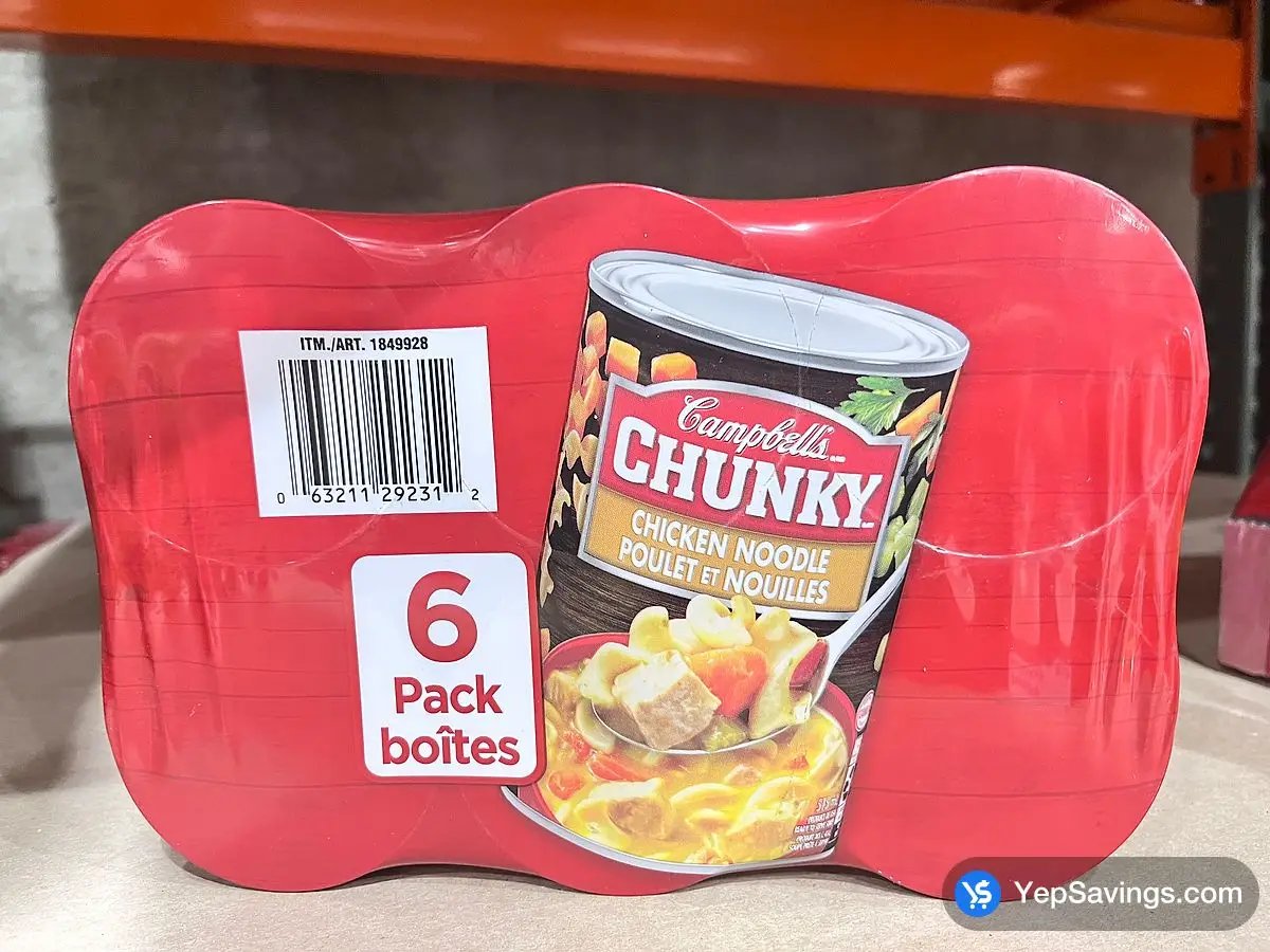 CAMPBELLS CHUNKY CHICKEN NOODLE SOUP 6 x 515 mL - Costco Canada (ITM 1849928)