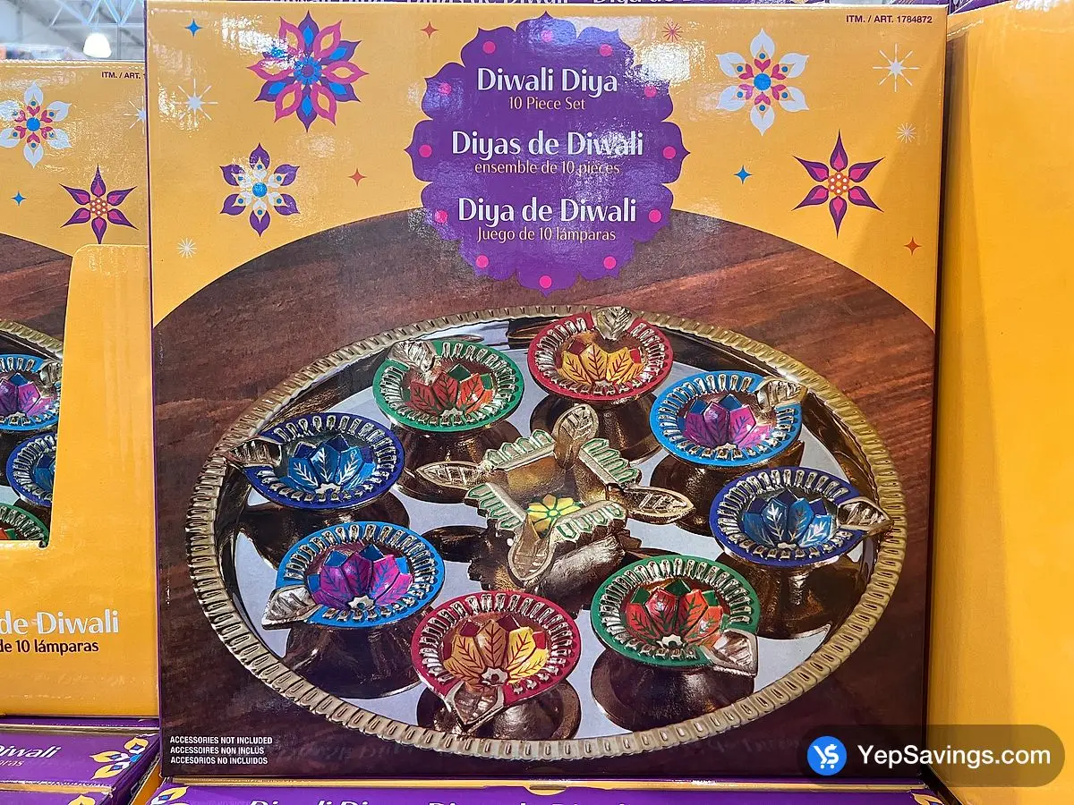 Costco DIWALI DIYA 10 PIECE SET - Canada (ITM 1784872)