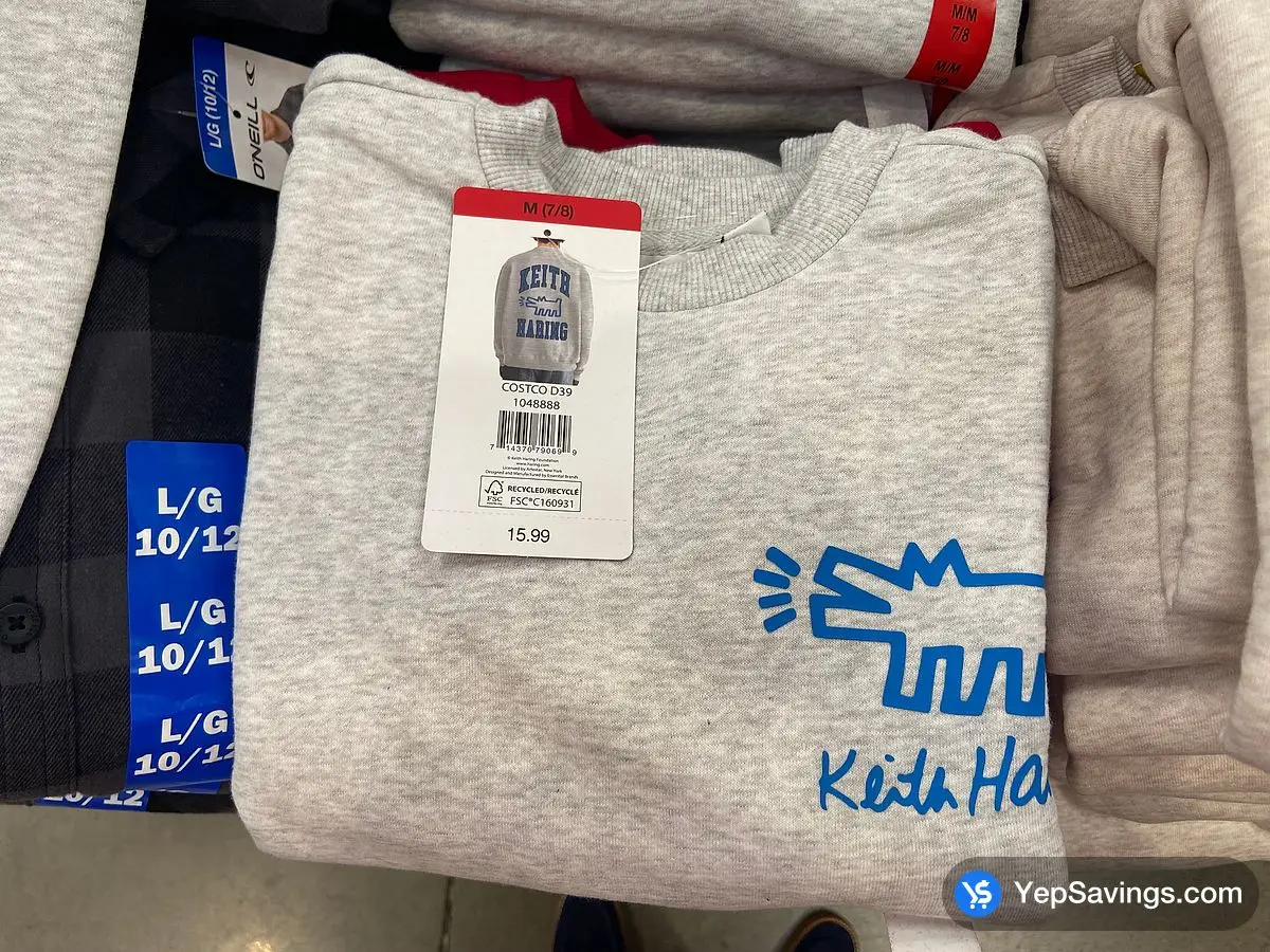 Costco KEITH HARING VARSITY SWEATSHIRT KIDS SIZES S - XXL - Canada (ITM 1048888)