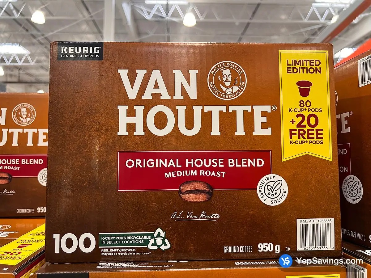 Costco VAN HOUTTE HOUSE BLEND PACK OF 100 K - CUPS - Canada (ITM 1266556)