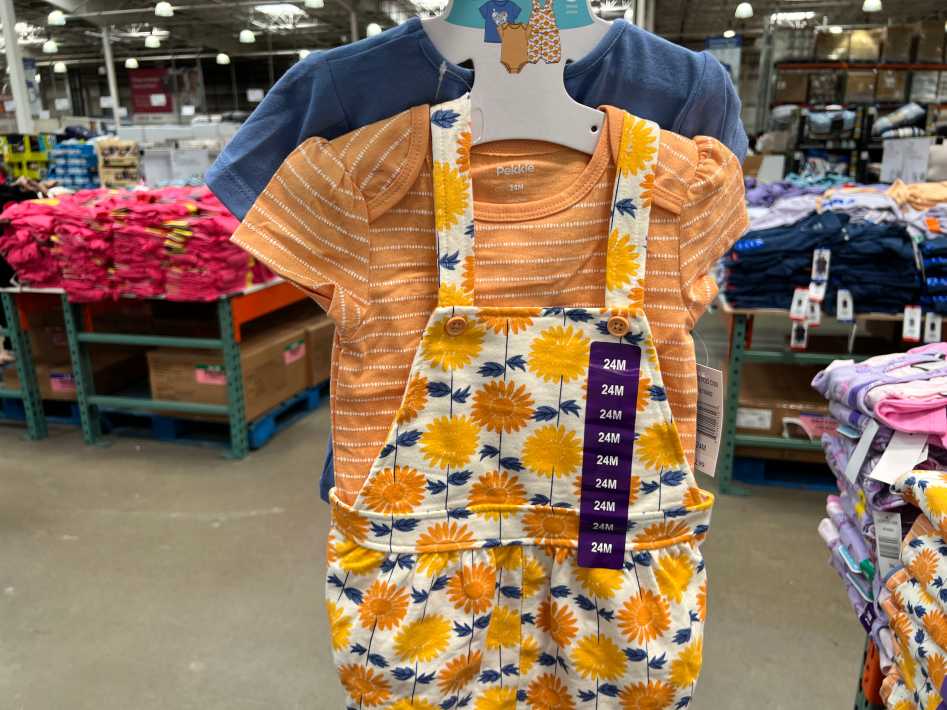 PEKKLE SHORTALL 3PC SET INFANT SIZES 3M - 24M ITM 1769900 at Costco