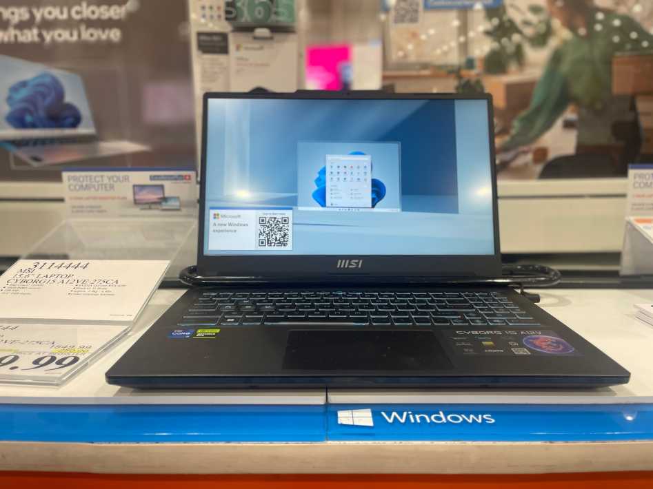 MSI 15.6 " LAPTOP CYBORG15 A12VE - 275CA ITM 3114444 at Costco