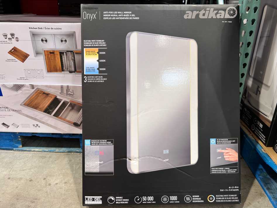 ARTIKA ONYX LED MIRROR  ITM 1730655 at Costco