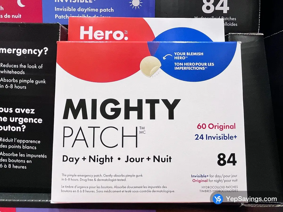 Costco HERO MIGHTY ACNE PATCH 60 + 24 CT - Canada (ITM 1828317)