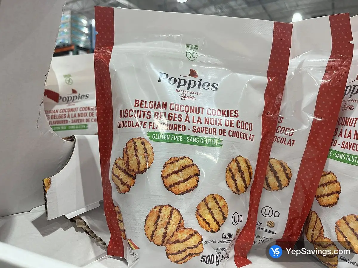 Costco POPPIES COCONUT COOKIES 500 g - Canada (ITM 1778629)