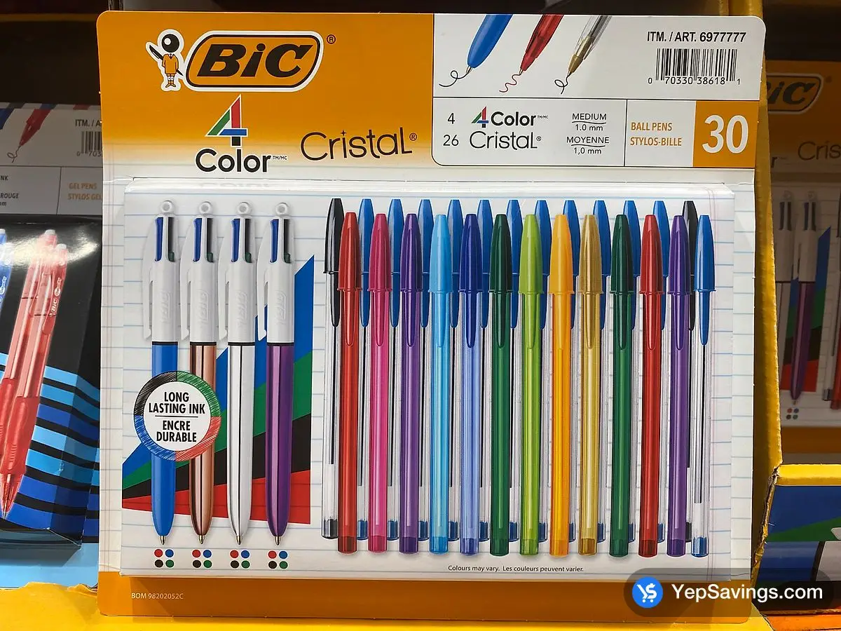 Costco BIC 4 - COLOR & CRISTAL PEN PACK OF 30 - Canada (ITM 6977777)