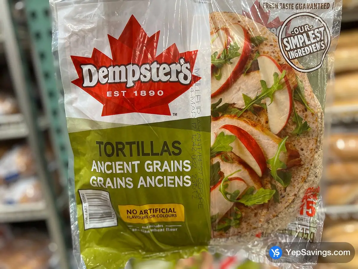 DEMPSTER'S TORTILLAS ANCIENT GRAINS 915 g ITM 155962 at Costco