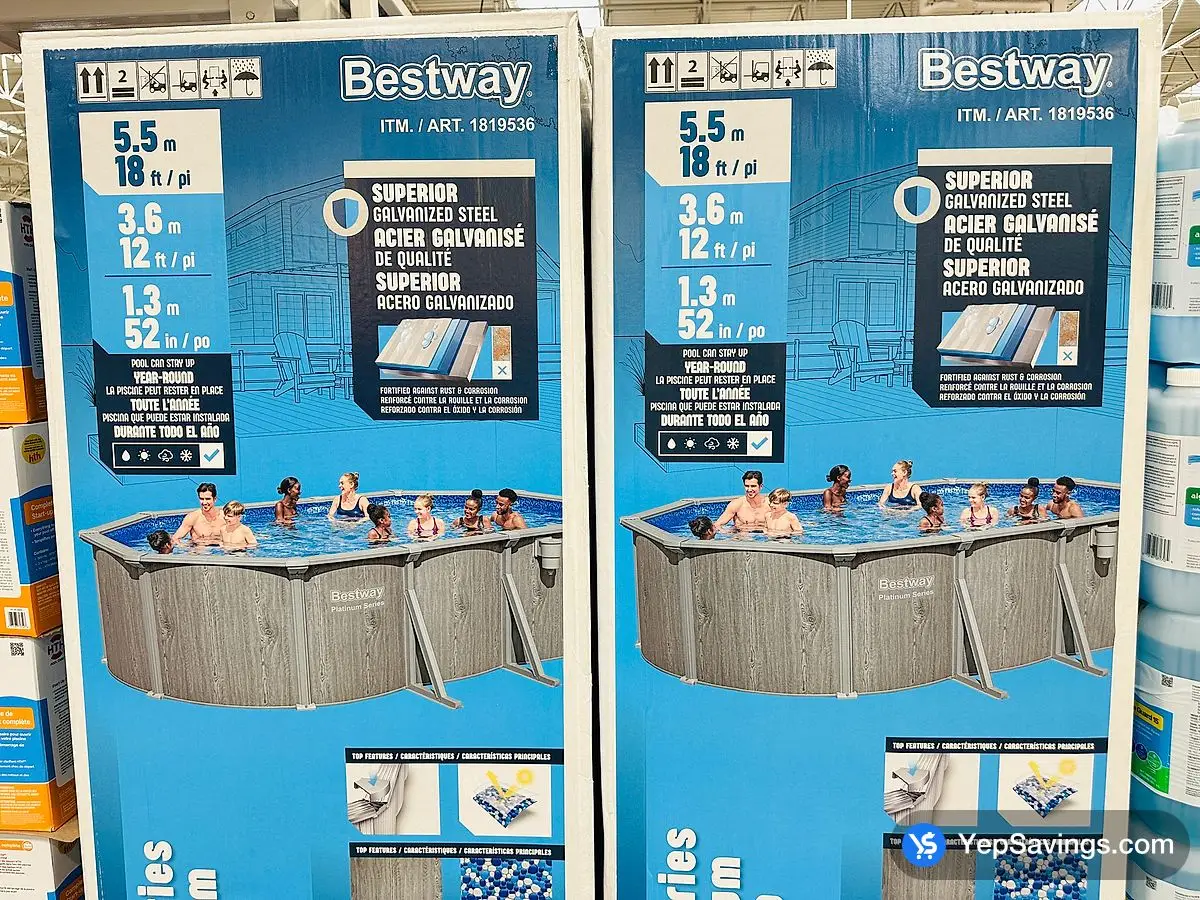 Costco BESTWAY OVAL STEEL WALL POOL 18FT - Canada (ITM 1819536)