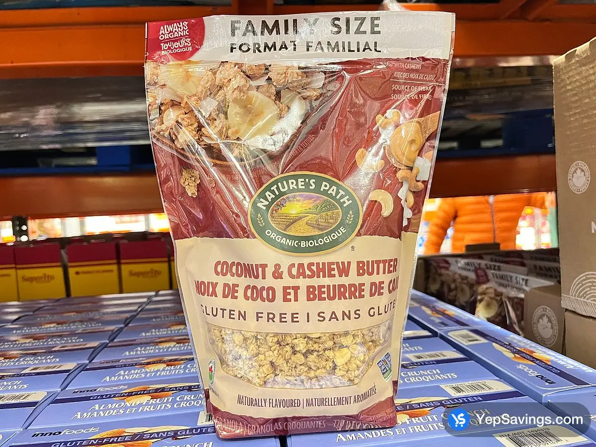 Costco NATURE'S PATH COCONUT CASHEW GRANOLA 720 g - Canada (ITM 1124423)
