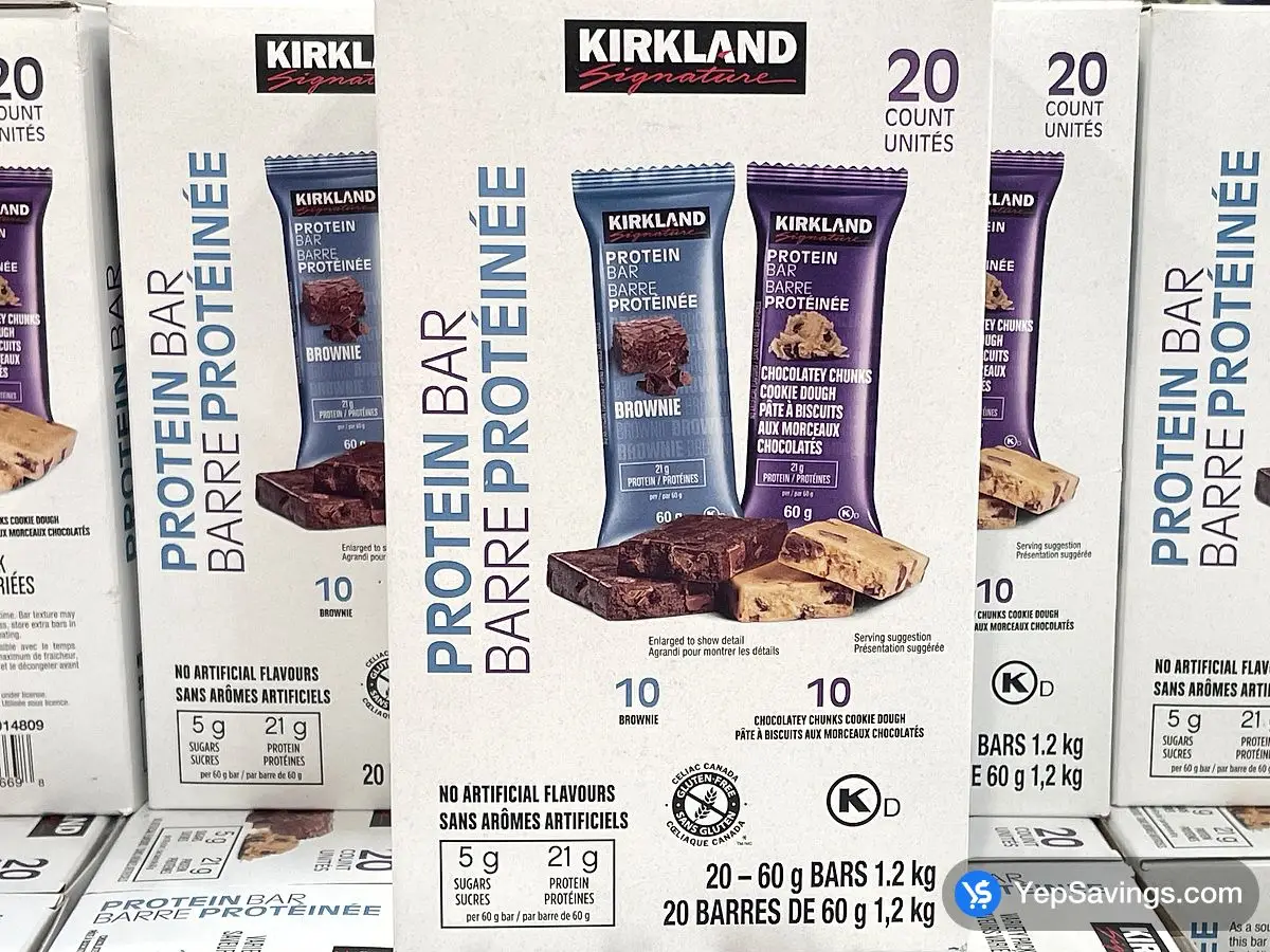 Costco KIRKLAND SIGNATURE PROTEIN BARS 20X60g - Canada (ITM 1014809)