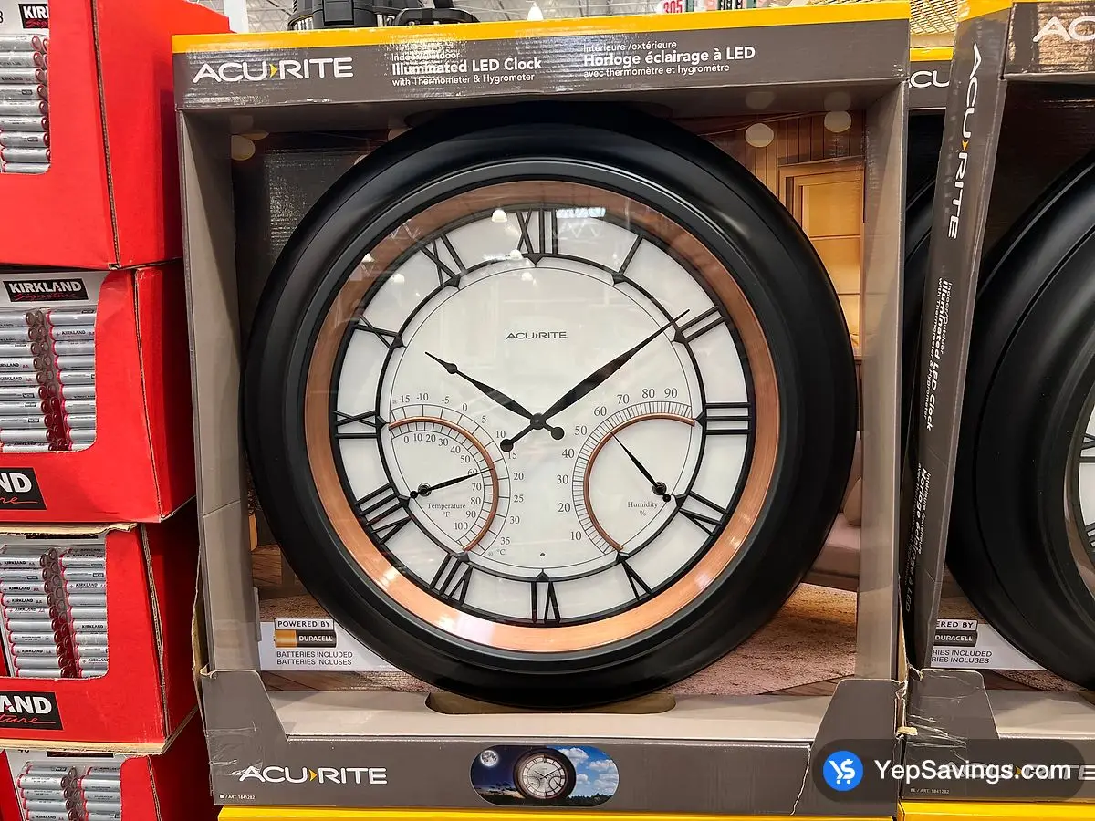 Costco ACURITE 24" OUTDOOR CLOCK WITH TEMPERATURE - Canada (ITM 1841282)