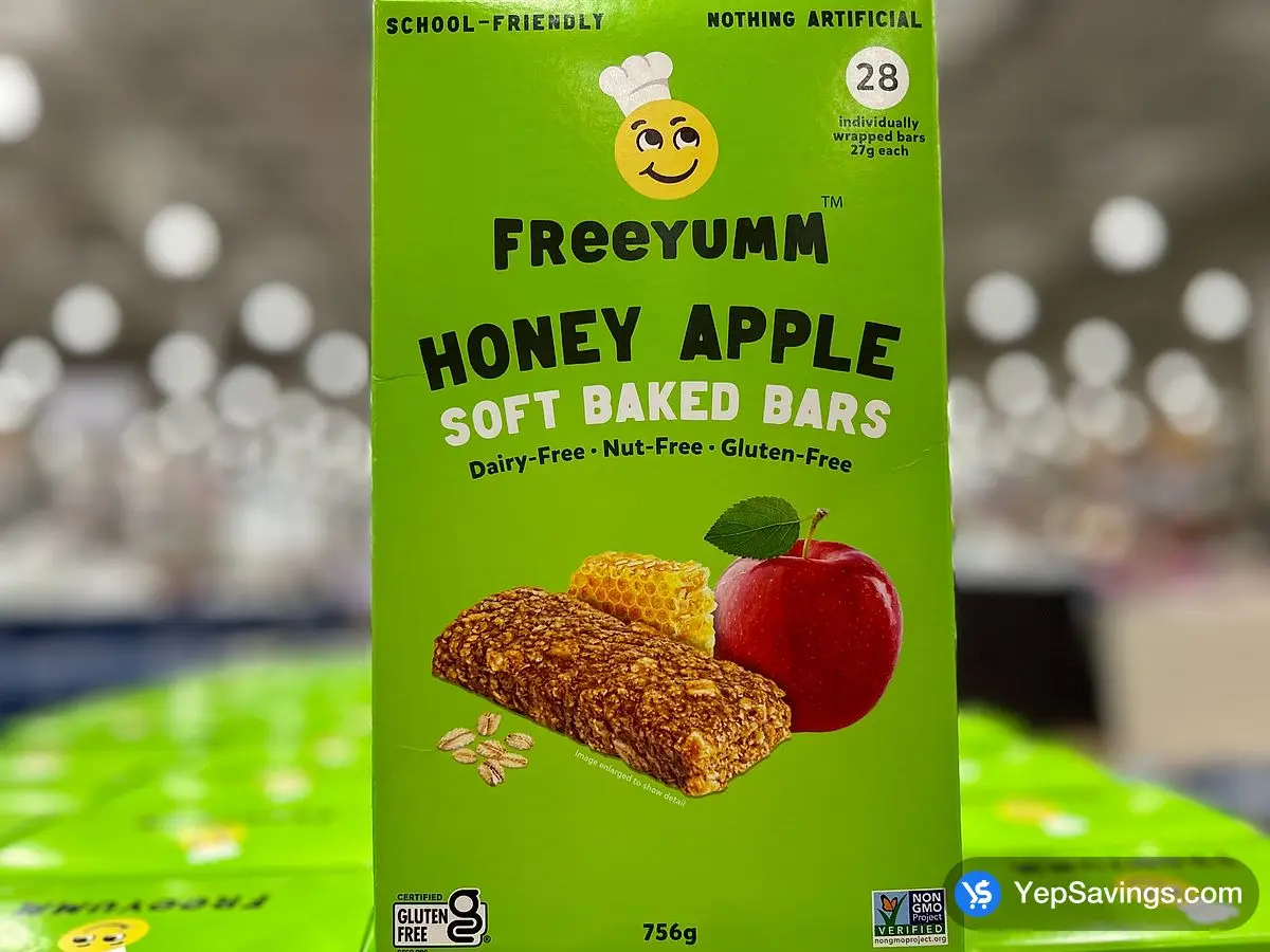 FREEYUMM HONEY APPLE OAT BAR 28 x 27 g ITM 4160001 at Costco