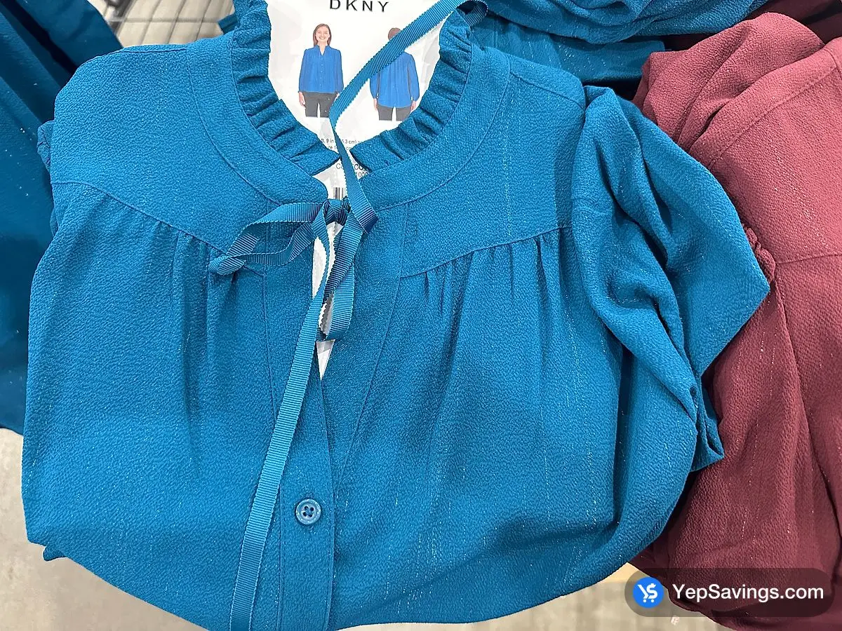 Costco DKNY TIE NECK BLOUSE + LADIES SIZES S - XXL - Canada (ITM 3811001)