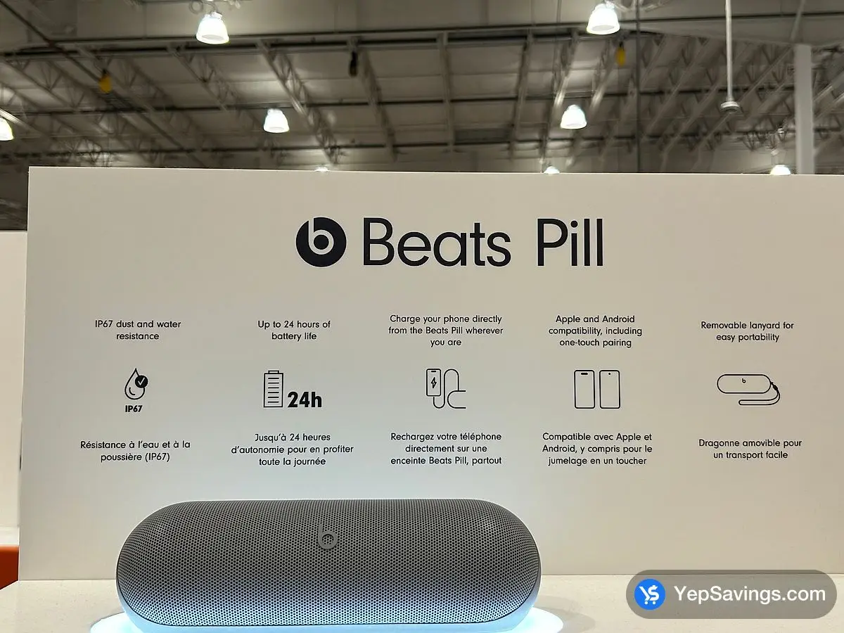 Costco BEATS PILL BLUETOOTH SPEAKER DARK GREY - Canada (ITM 5555351)