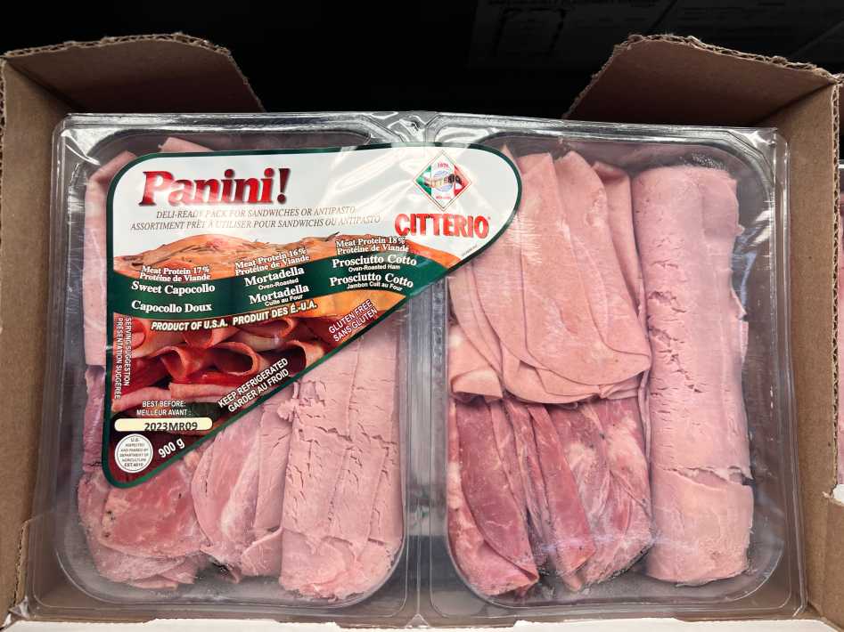 CITTERIO PANINI SLICED ASSORTED MEATS 900 g ITM 392383 at Costco