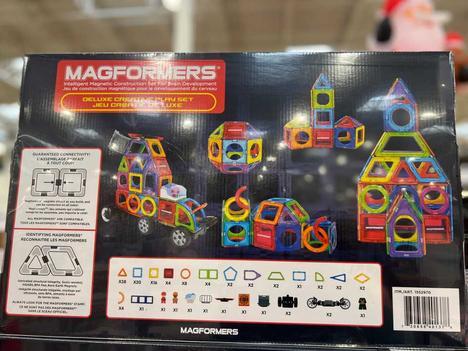 MAGFORMERS MAGNETIC BUILDING SET 120 PC ITM 1552970 at Costco