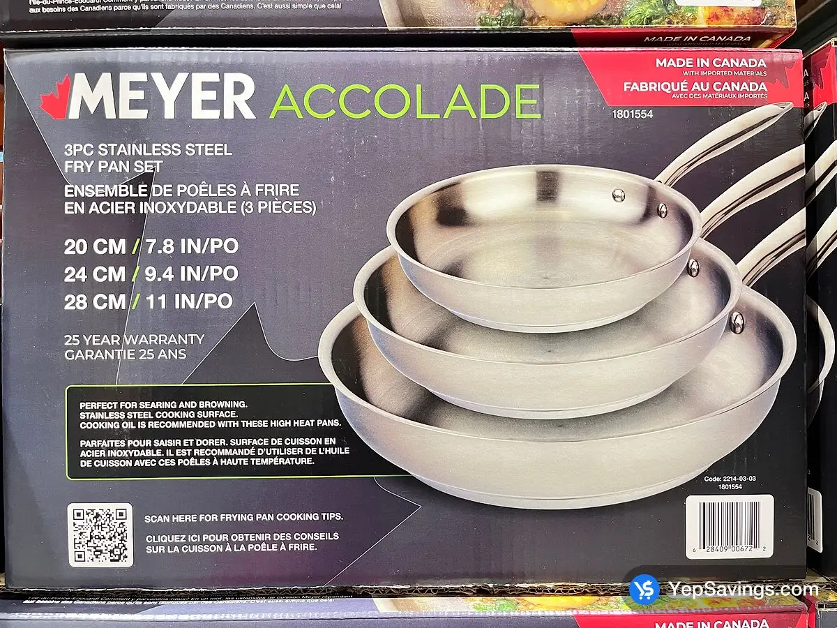 MEYER ACCOLADE SKILLET SET 3 PIECES ITM 1801554 at Costco