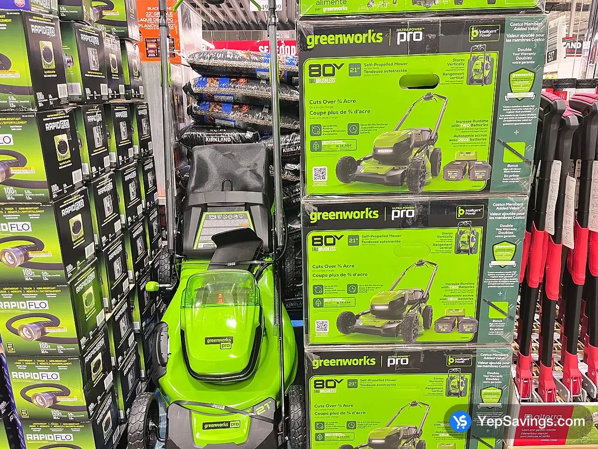 Costco GREENWORKS 21 " LAWN MOWER SELF PROPELLED - Canada (ITM 1660508)