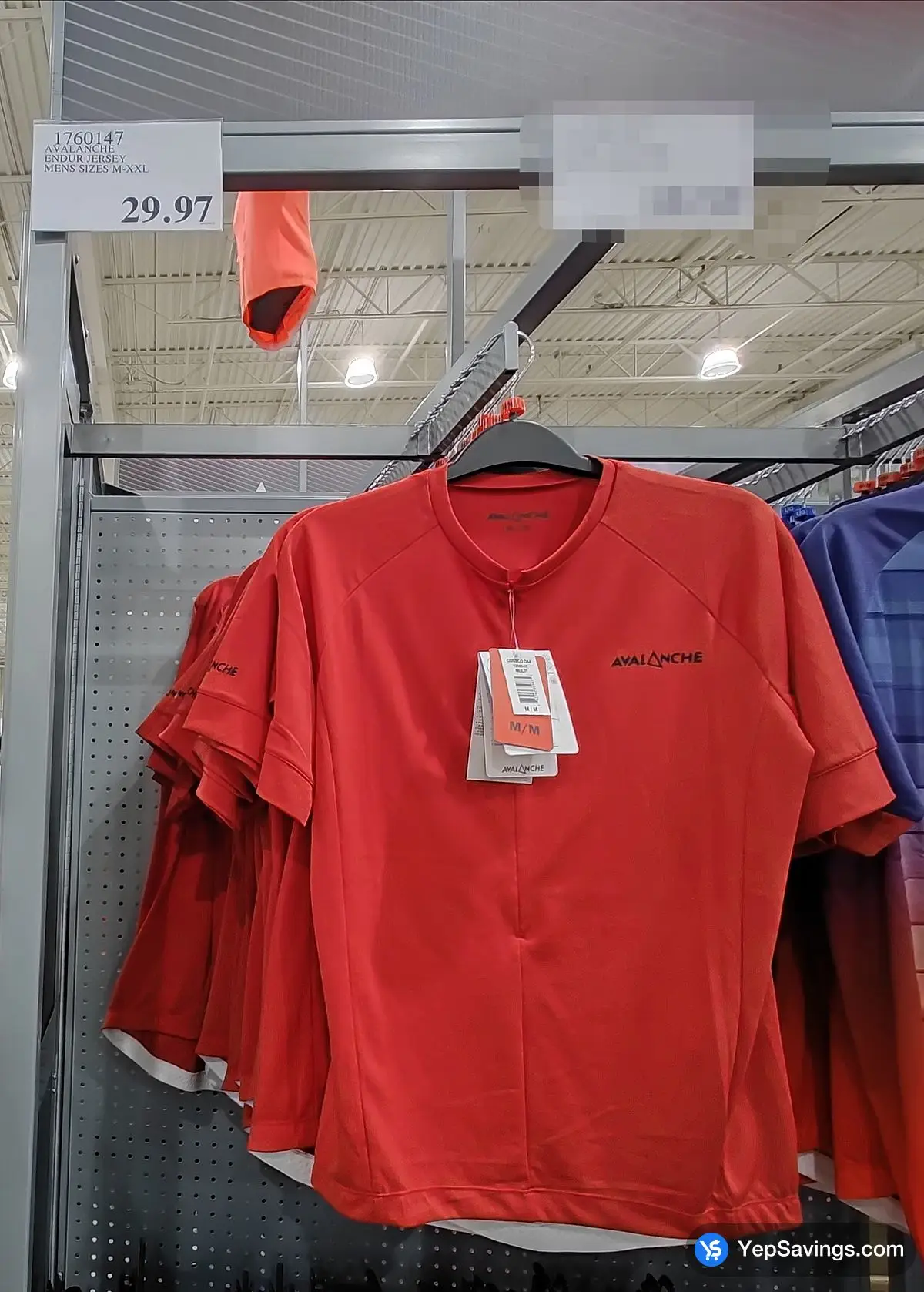 AVALANCHE ENDUR JERSEY MENS SIZES M - XXL ITM 1760147 at Costco