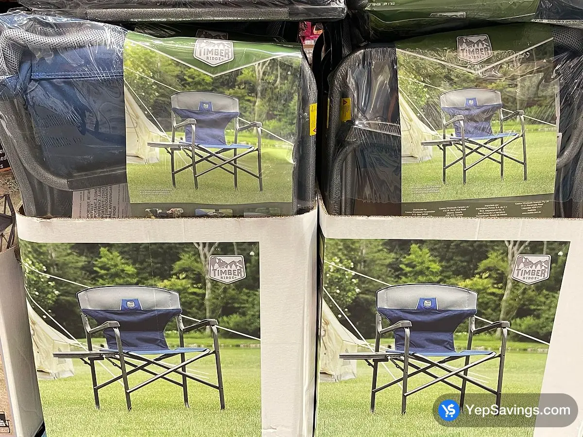Costco TIMBER RIDGE DIRECTOR'S CHAIR WITH SIDE TABLE - Canada (ITM 1654601)