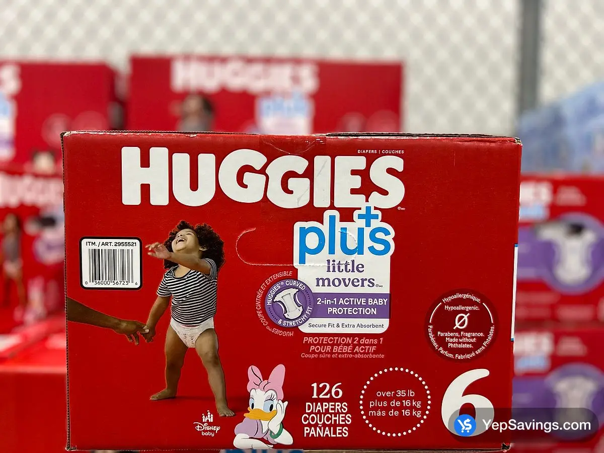 Costco HUGGIES LITTLE MOVERS DIAPERS SIZE 6 PACK OF 126 - Canada (ITM 1914462)