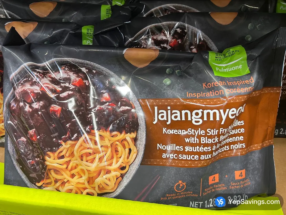 Costco PULMUONE BLACK BEAN NOODLES 1.3 kg - Canada (ITM 1837277)