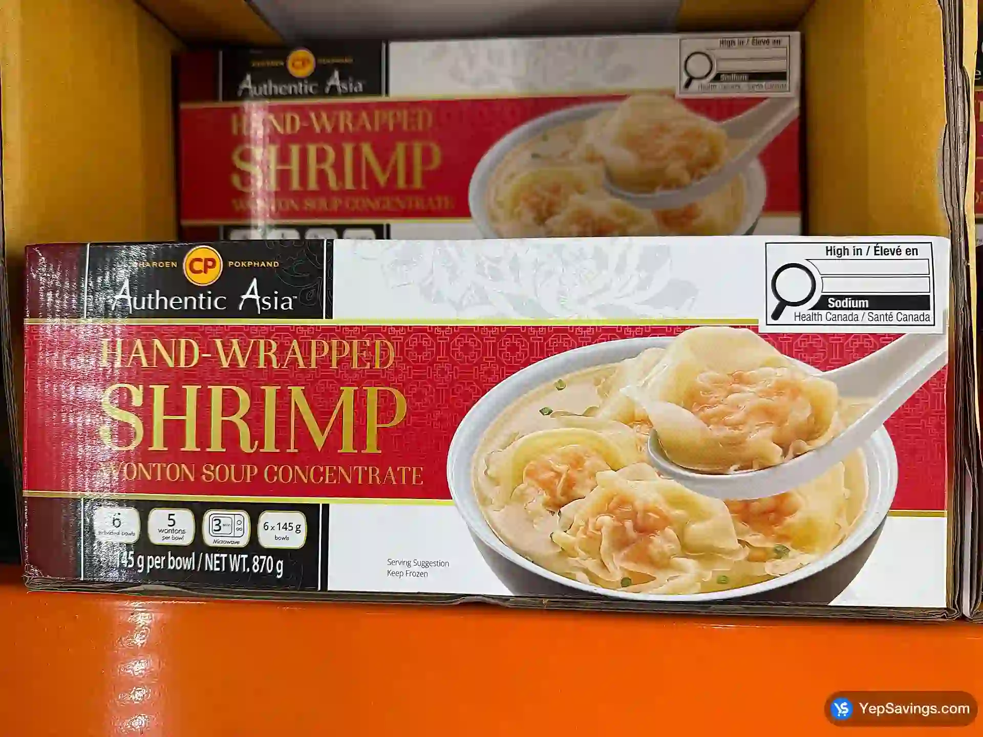 Costco AUTHENTIC ASIA SHRIMP WONTON SOUP 6 x 145 g - Canada (ITM 347725)
