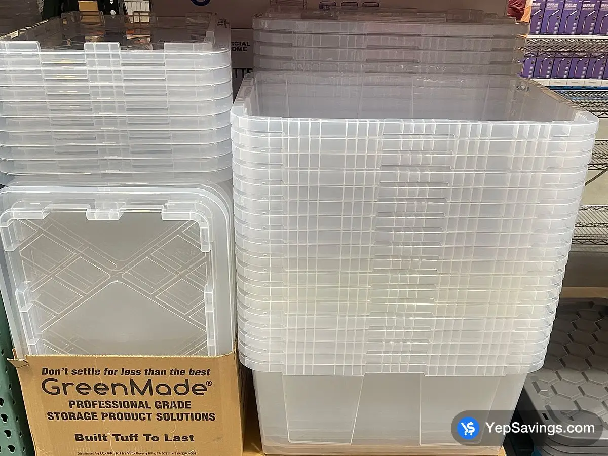 Costco GREENMADE CLEAR STORAGE TOTE 102 L / 27 gal . - Canada (ITM 4888027)
