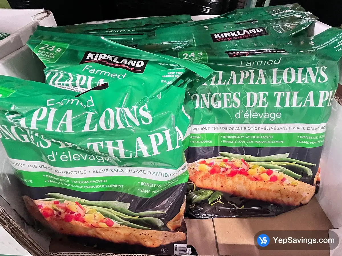 Costco KIRKLAND SIGNATURE TILAPIA LOINS 1.36 kg - Canada (ITM 1139689)
