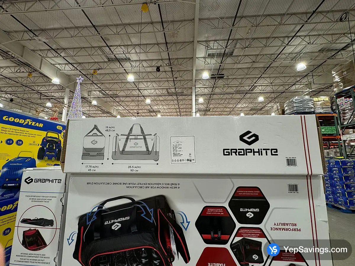 Costco GRAPHITE WHEELED DUFFLE HOCKEY BAG - Canada (ITM 1802133)