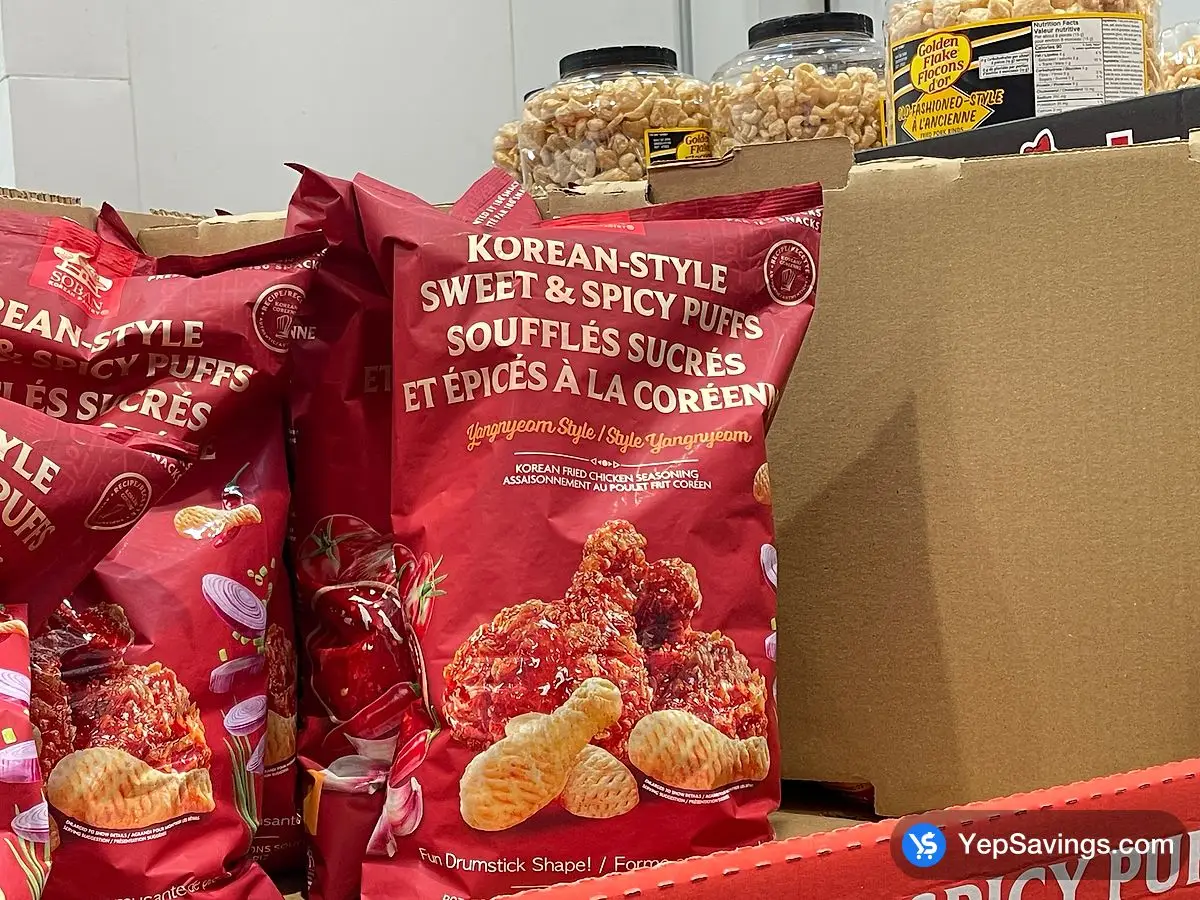 Costco SOBAN KOREAN PANTRY SWEET & SPICY PUFFS 300 g - Canada (ITM 1825505)