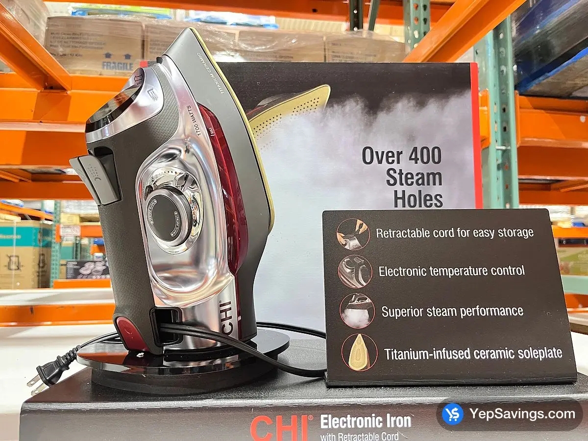 Costco CHI ELECTRONIC IRON RETRACTABLE CORD - Canada (ITM 1171500)