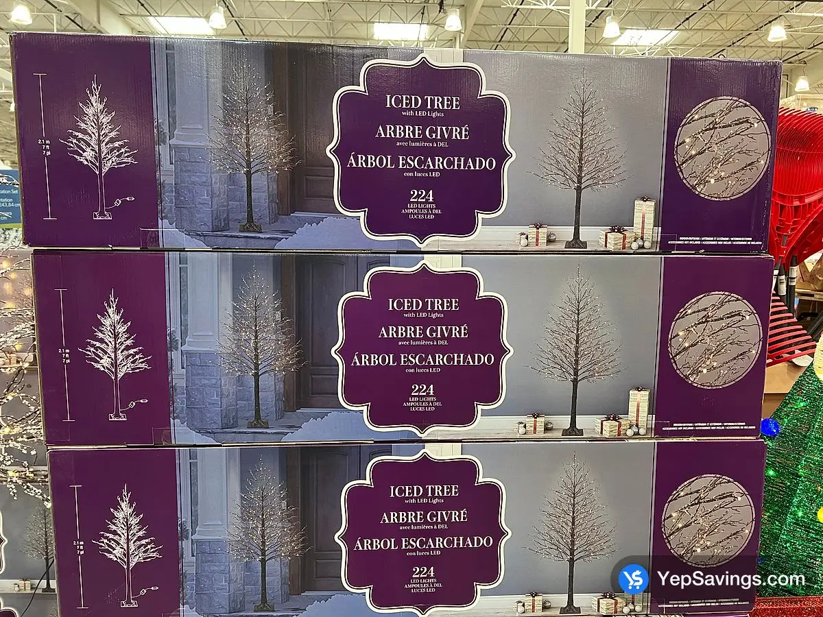 Costco ICED TREE 224 LED LIGHTS 2.1 M / 7 FT - Canada (ITM 1601412)