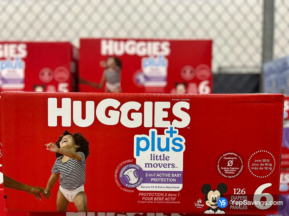 Costco HUGGIES LITTLE MOVERS DIAPERS SIZE 6 PACK OF 126 - Canada (ITM 1914462)
