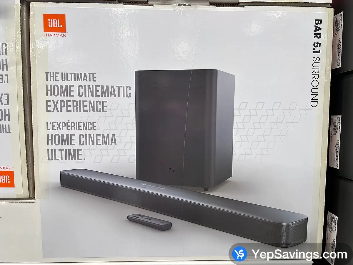 JBL BAR 5.1 SURROUND SOUNDBAR ITM 2330702 at Costco