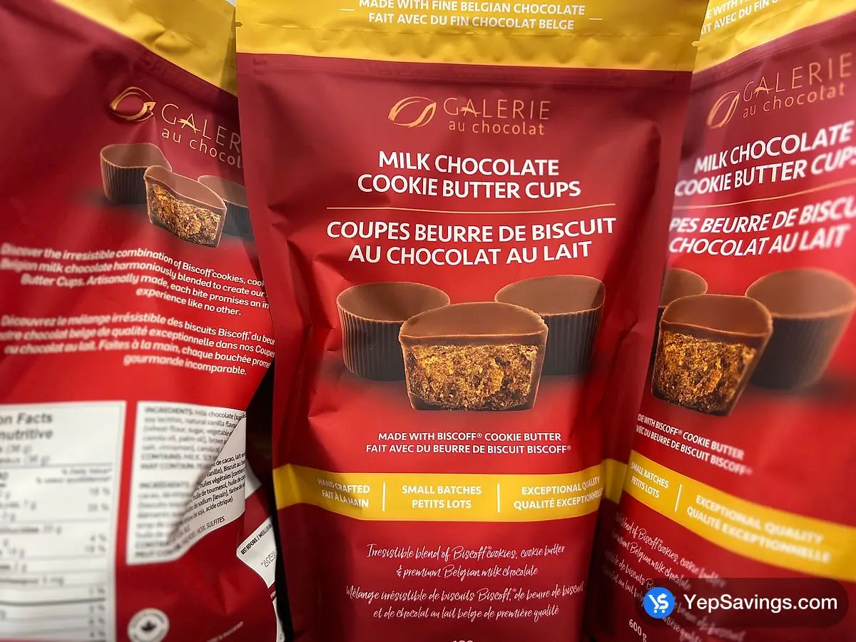 Costco GALERIE AU CHOCOLAT BISCOFF COOKIES BUTTER CUPS 600 g - Canada (ITM 1838938)