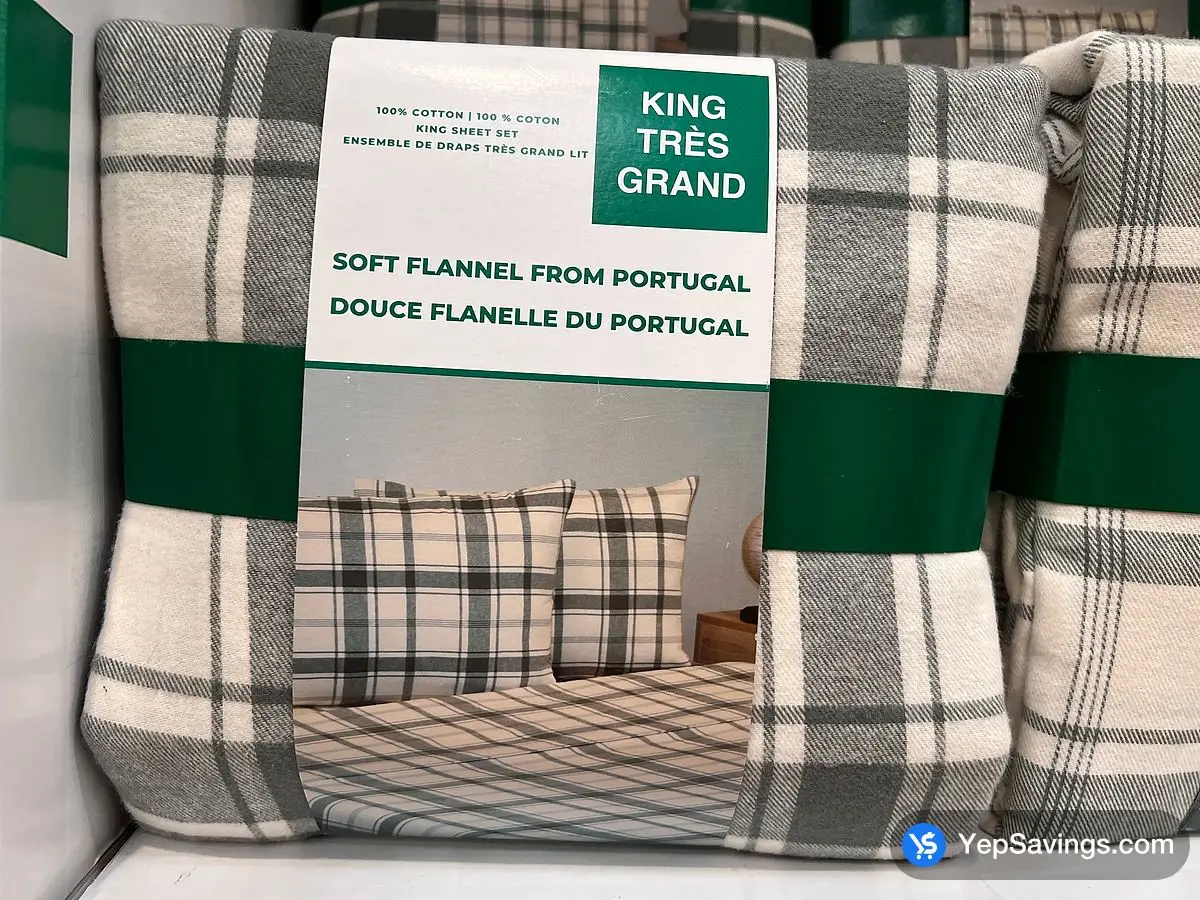 Costco FLANNEL SHEET SET MADE IN PORTUGAL KING - 4PC - Canada (ITM 2906663)