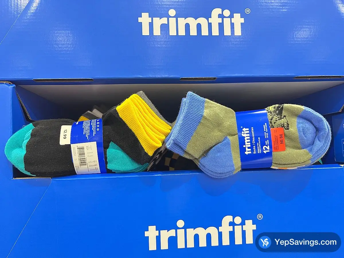 TRIMFIT KIDS SOCKS 12PK SIZE 7-11,11-4,4-10 ITM 2195000 at Costco