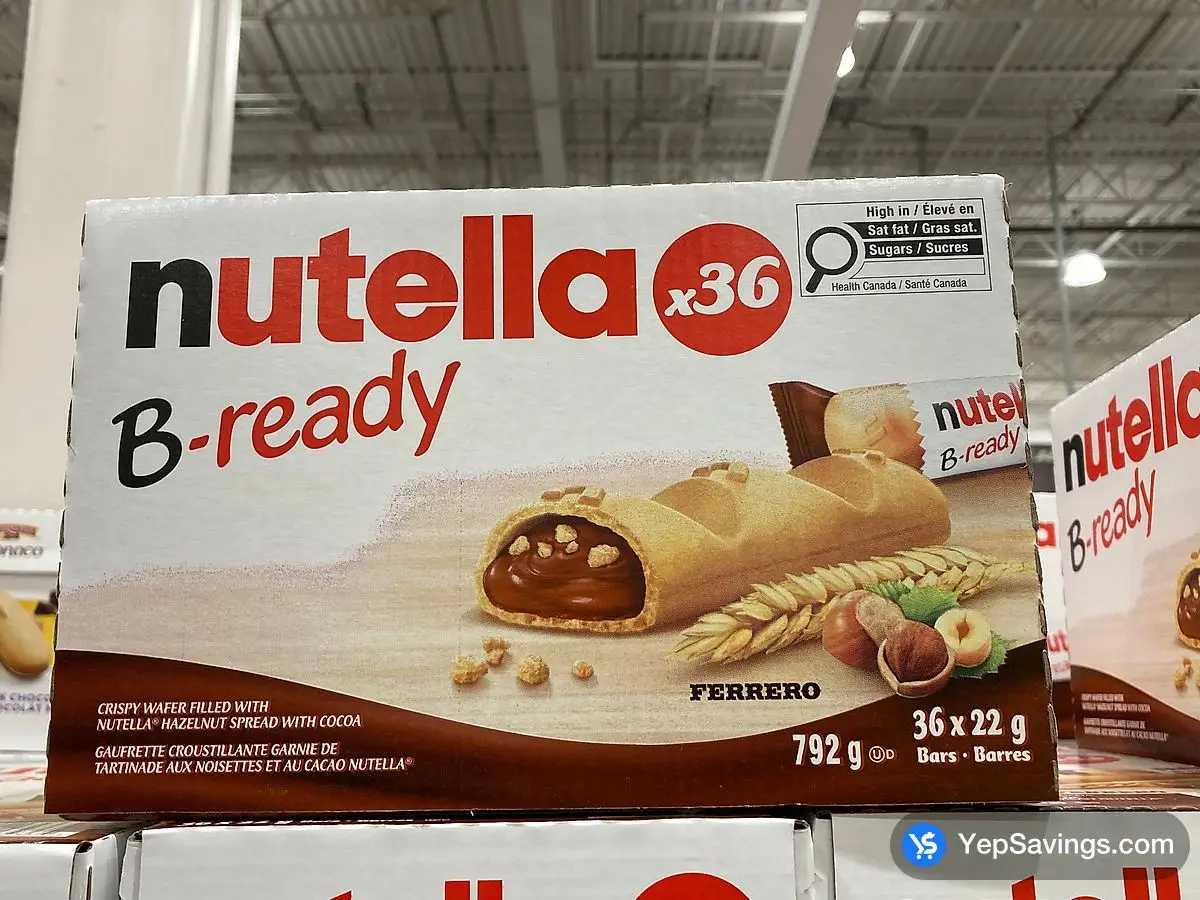 Costco FERRERO NUTELLA B - READY 36 x 22 g - Canada (ITM 1694269)
