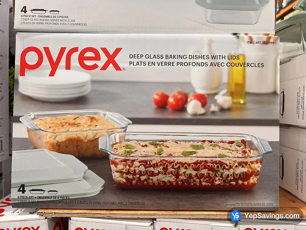 Pyrex glass bakeware best sale