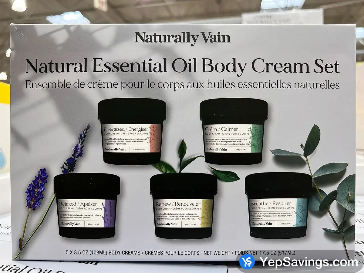 NATURALLY VAIN ESSENTIAL OIL CREAM 5 x 70g ITM 1739784 at Costco