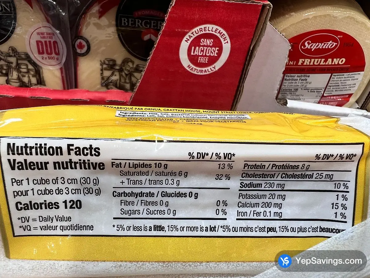 KERRYGOLD DUBLINER IRISH CHEESE 400 g ITM 33991 at Costco
