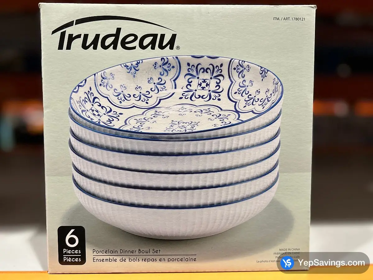 Costco TRUDEAU AYA DINNER BOWL 6 PIECES - Canada (ITM 1780121)