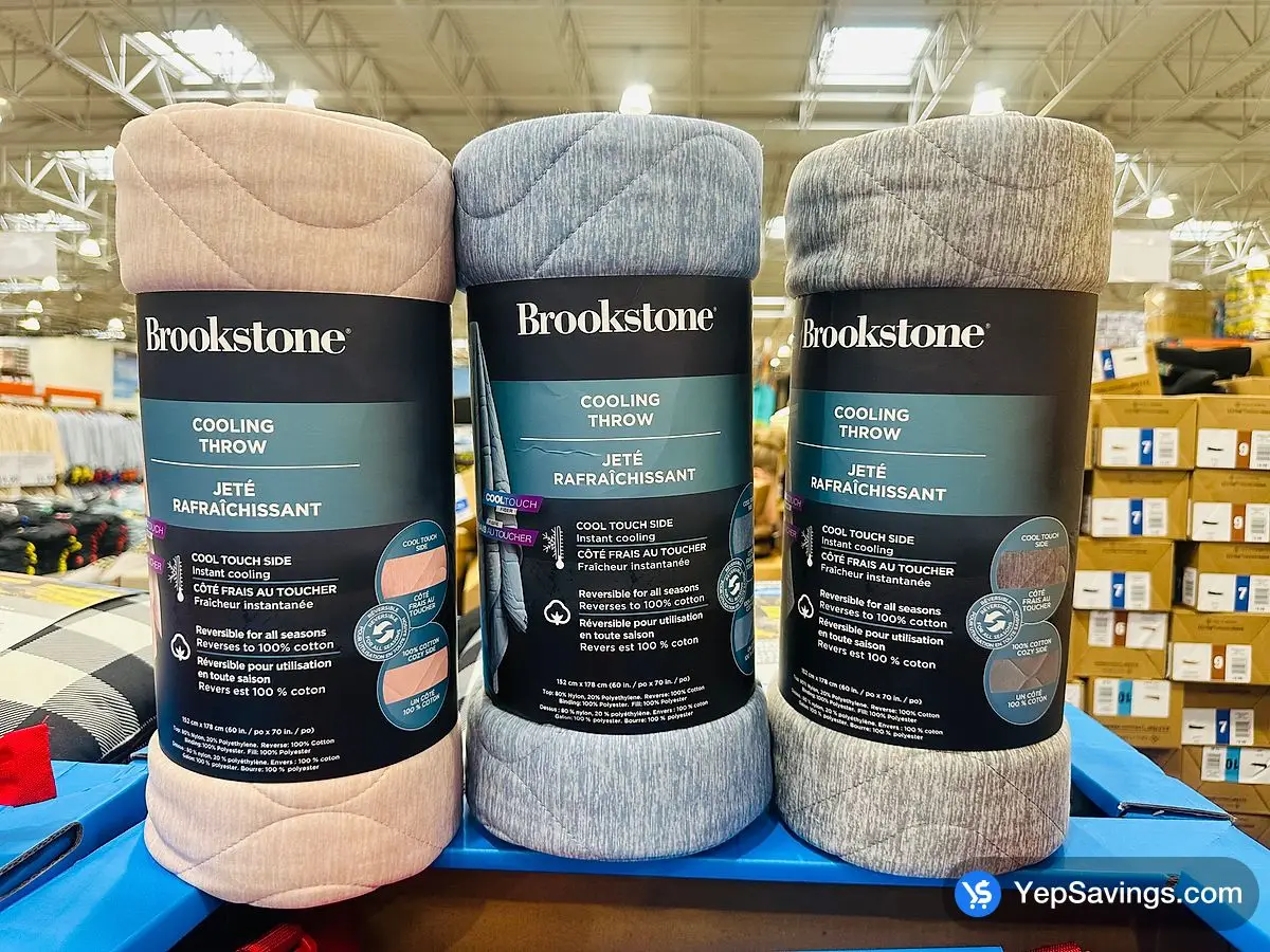 BROOKSTONE COOLING THROW 60 " X 70 " ITM 1799231 at Costco