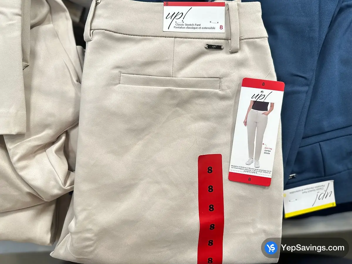 UP ! STRETCH PANT + LADIES SIZES 4-16 ITM 6801000 at Costco