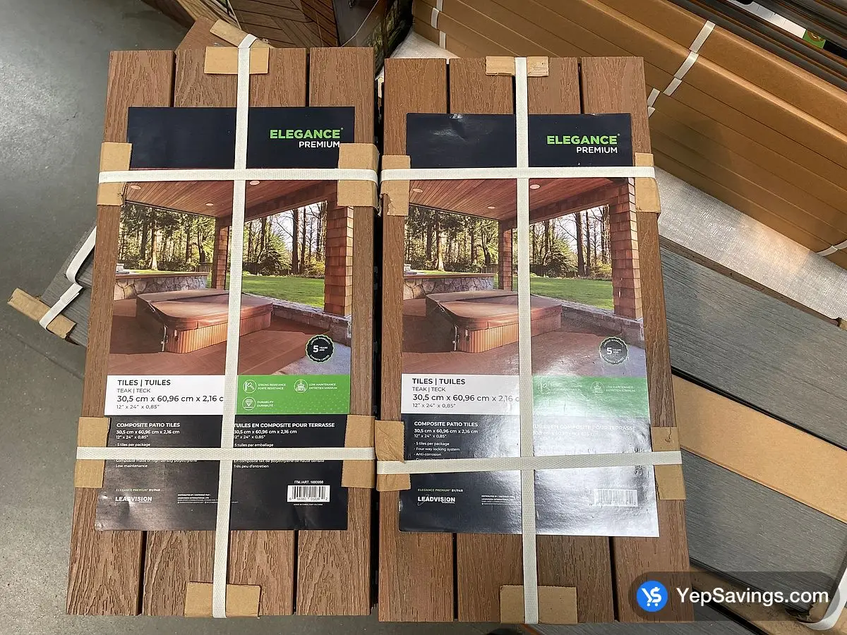 Costco LEADVISION COMPOSITE TILE PACK OF 5 - Canada (ITM 1693998)