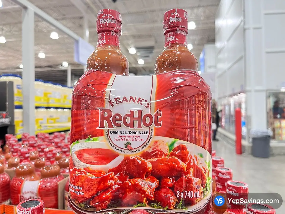 Costco FRANKS RED HOT CAYENNE PEPPER SAUCE 2X740 mL - Canada (ITM 1145564)