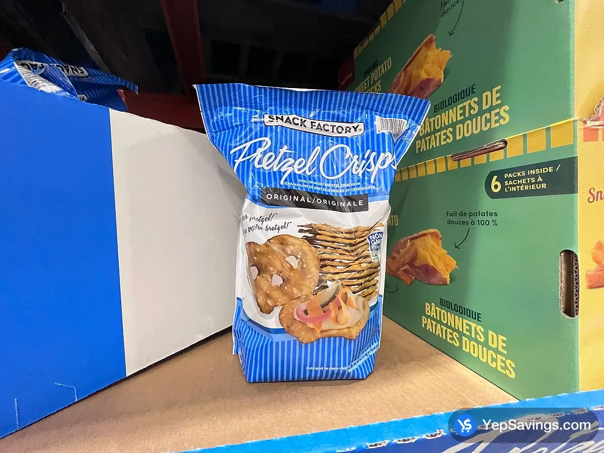 THE SNACK FACTORY PRETZEL CRISPS 737g ITM 262313 at Costco