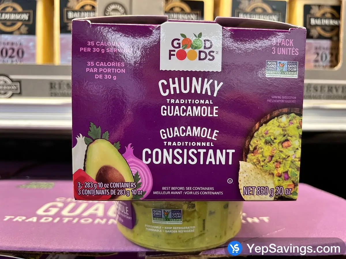 GOOD FOODS TABLESIDE GUACAMOLE 3 X 283 g ITM 676857 at Costco
