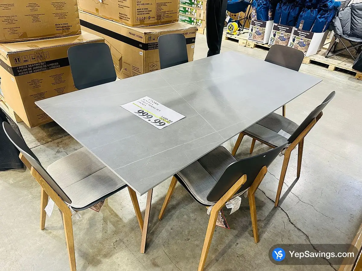 SUNVILLA 7 PIECE DINING SET 2 BOXES at Costco South Saskatoon